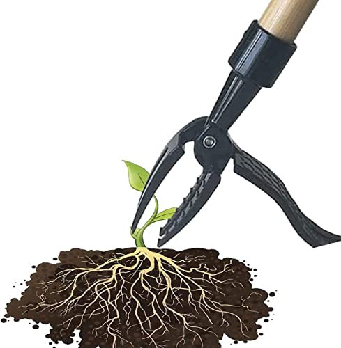 TANSHOP Metall Unkraut Entfernung Kopf Garten Stand-up Unkraut Abzieher Werkzeug Handheld Unkraut Picker Werkzeug Ohne Biegen Ziehen, Knien -Kein Griff