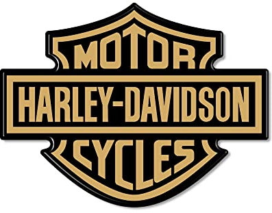 labelbike - Adesivo in Resina 3D STEMMA LOGO per Serbatoio Moto compatibile con HARLEY DAVIDSON - misure 9,5x7 cm