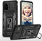 ATISIJIE Coque pour Samsung Galaxy S20 / S20 5G étui [Protection d'appareil Photo Slide Camera], Support 360° Rotatif Militaire Renforcée Armor Antichoc Bumper Housse Le Noir