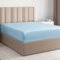 Spannbettlaken 140x200 cm – 30 cm Steghöhe – Aus weicher, gebürsteter Polyester-Mikrofaser – Spannbetttuch passend für Matratzen bis 30 cm Höhe – OEKO-TEX Zertifiziert – Himmelblau, Einzelpackung