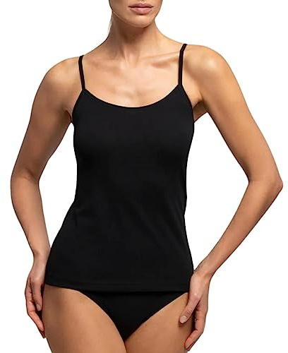 Intimitaly Irge - Canotta Donna Cotone (Pacco da 3) Spalla Larga e Spalla Stretta