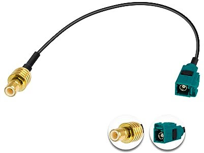 Vecys SMB Stecker auf Fakra Z Buchse Verlängerungskabel 6in/15cm Universum FAKRA Buchse auf SMB Stecker Antennen Adapter RG174 Typ Z Kabel