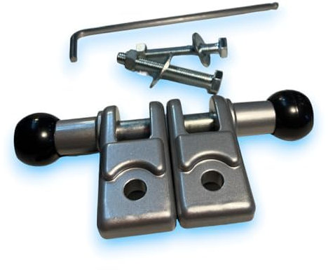 Soportes Toldo Barandilla Balcón Gris Plata (dos modelos) (GAVIOTA)