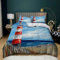 XCQHZYQ Bettbezug 135 x 200 cm Leuchtturm Bettwäsche-Sets Mikrofaser Weiche Bettwäsche für Jugendliche Kinder Einzelbett Modern Schlafzimmer Dekor Bettbezug