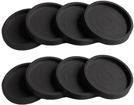 8 Stück Möbeluntersetzer,Antirutsch Pads Möbel Silikon für Hartholzböden Möbelbeinschoner Rund Möbeluntersetzer rutschfest für Teppich Holzboden,Möbeluntersetzer aus Hartholz,Klavieruntersetzer