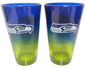 Seattle Seahawks NFL Pint Gläser Glas Set 2er-Set 475 ml