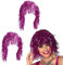 Lametta-Perücken, Kostüm, Cosplay, lustiger glänzender Hut, metallischer Haarschmuck für Party, Karneval für Frauen