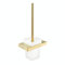 SHUNLI Toilet Brushes & Holders - Toilet Brush Set Gold Toilet Cleaner Brush - Wall Mounted Loo Brush Hygienic Toilet Brushes