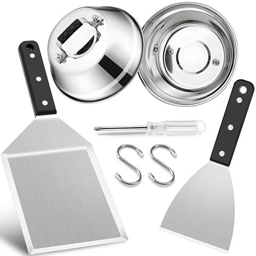HaWare Set di 4 spatole per barbecue con campana per hamburger
