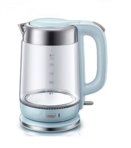 FDHESAR Kettles,for Boiliwater 1. 7L Household Kettle Automatic Glass Preservipot Portable Multi Cooker Tea Dessert Cooker for Coffee and Tea Kettle