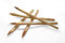 Zaunpfosten Akazie 6-8 cm - Holzpfosten aus Solidem und Robusten Hartholz (Natur, 200cm)