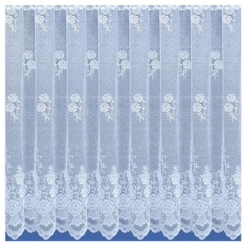 Tyrone Textiles Chicago Floral Lace Sheer Net Curtain Panel (500 x 114cm)