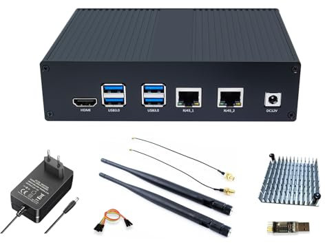 youyeetoo Banana Pi BPI-F3 - Placa de desarrollo industrial SpacemiT K1 RISC-V Octa-Core CPU, 8 núcleos, 2.0 tapas de potencia de procesamiento AI (kit completo) (8 GB de RAM, 32 GB eMMC)