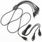 ZHUROUPU 5 in 1 USB Charger Cable Compatible with for Nintendo DS Lite, New 3DS(XL/LL), 3DS(XL/LL), 2DS(XL/LL), DSi, Wii U, Game Advance SP(GBA SP), for PSP 1000 2000 3000 with 2 Player Link Cable