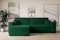 ALTDECOR Ecksofa mit Schlaffunktion und Bettkasten Corner Sofa Eckcouch Couch L-Form universal, Links/rechts angeordnet Schlafcouch Ausziehbar Wohnlandschaft Schlafsofa Celtic-XL - 277x143x83cm Grün