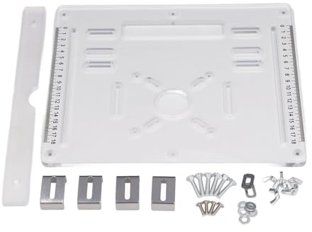 Acrylic Base Plate 4 Inch Cutting Machine Wood Milling Flip Board Backing Insert Plate for Woodworking Table