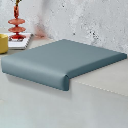 Generisch Klemmkissen FüR Sitzbank, 40 cm Sitzauflage Bank, Outdoor Sitzbank Polster Geeignet, Extra Weiche Polsterung, Sitzpolster für Schuhbank, Esszimmerbank, Küchenbank,Blau,5cm Thick