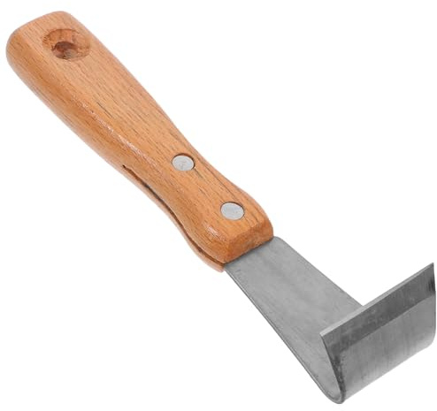 Baumrindenentrinder aus Edelstahl und Holz mit Ergonomischem Griff | Obstbäume und Stammflächen im Garten, Komfortabler Griff, zum Schaben und Abziehen