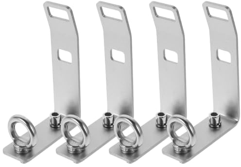 SHINEOFI 4 Sätze Edelstahl Lastanschlag für Kajak Dachträger mit T nut Querstangen Verstellbar für Sicheres Befestigen Fahrzeugdach und Vielseitiger Nutzung