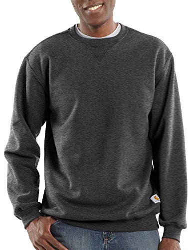 Carhartt, Herren, Weites, mittelschweres Sweatshirt mit Rundhalsausschnitt, Anthrazit meliert, XXL