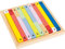 small foot 11167 Rechenstäbchen Educate aus Holz, Vorschulspielzeug mit 1er bis 10er-Stäbchen, ab 4 Jahren, Mehrfarbig