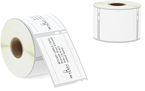 BETCKEY - 2 Rollen 99015 Selbstklebende Etiketten Kompatibel mit DYMO S0722440, 54mm x 70mm, 800 Mehrzwecketiketten für LabelWriter 450, 4XL NICHT passend 550 oder 5XL