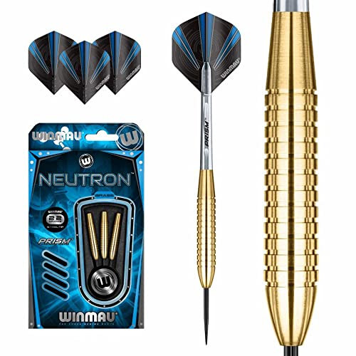 WINMAU Neutron Brass Steeldart 1209 22 g Dart Pfeil Pfeile Steeldarts Steeldart