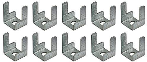 Mini Trunking Fire Rated Steel Cable Clips Electrical Cable Management Solution 19x15x22.5mm - Pack of 10