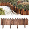 Clôture De Bordure en Bois, Bordure De Pelouse De Jardin, Bordure De Clôture en Bois Paysage De Pelouse De Jardin Extérieur Bordure Fini en 120cm pour L'entretien De La Cour du Jardin De Fleurs