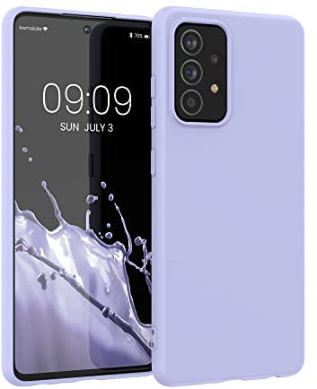 kwmobile Housse Compatible avec Samsung Galaxy A52 / A52 5G / A52s 5G Coque - Housse de téléphone Protection Souple en Silicone - Violet Pastel