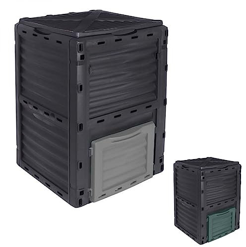 Linxor - Composteur, bac, Poubelle à Compost de Jardin - 300 L - 2 Coloris
