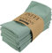 INFEI weich Polyester -Leinen gemischt Abendessen Cloth Servietten, 12 Stück (40 x 40 cm), für Veranstaltungen und den Heimgebrauch (Salbei Grün)
