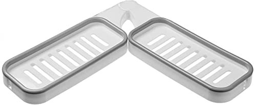 Ronlok Bad Eck Freies, 180 Grad Drehbares Eckregal Dusch Aufbewahrungs Wand Halter mit Saugen Napf