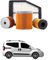 Kit Tagliando 4 Filtri per FIAT Qubo 1.3 D Multijet 70 kw anno 2010<>2023