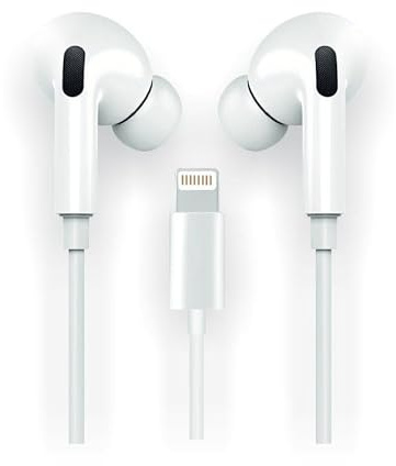 TechOneTech Ear Tech Hop In-Ear-Kopfhörer mit Lightning-Anschluss, integriertes Mikrofon, Sprachassistent, 1,20 m langes Kabel von TechOneTech