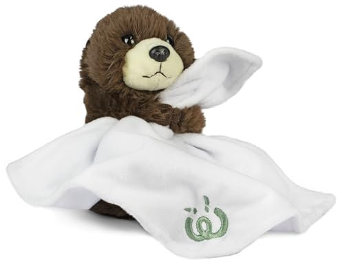 Living Nature Baby Otter Stofftier Plüschtier | Inklusive Decke | Flauschiges und Kuscheliges Waldbewohner | Weiches Spielzeuggeschenk für Neugeborene und Babys | Naturli Umweltfreundlich