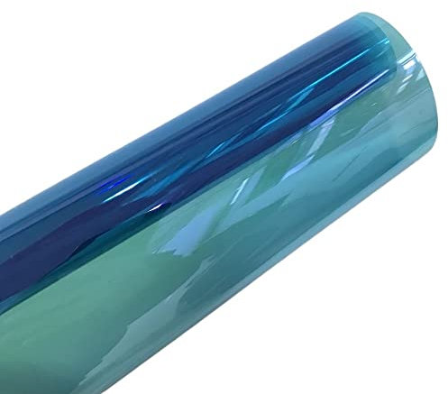 TöNungsfolie Auto 75x300 cm Blau Chameleon 55% Auto vorne Heckscheibe Tonfilm Aufkleber Windschutzscheibe Schutz Explosionssichere Folien TöNungsfolie Fenster