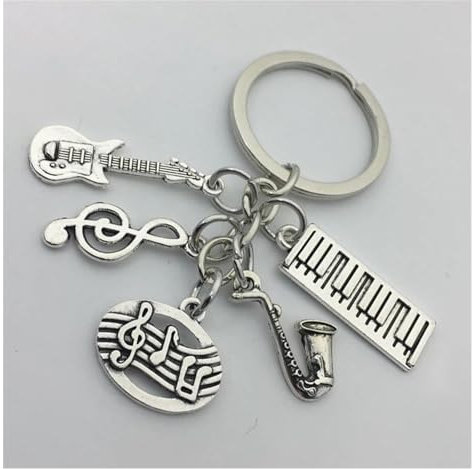 Musik Hängeornament Musiknoten, Keyboard, Gitarre, Klavier, Schlüsselanhänger, Rucksack, Schlüsselanhänger, Hängende Ornamente