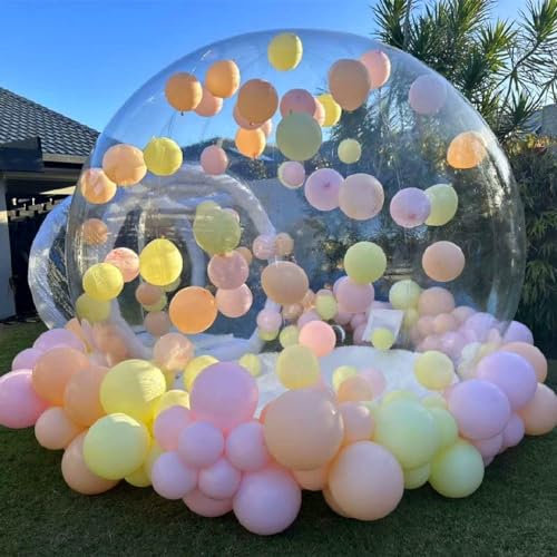MBCEYLSTUB Bubble House Dome Outdoor Aufblasbares Kuppelhaus Bubble House – Geeignet Für Camping, Hochzeiten, Geburtstagsfeiern – Künstlerisches Aufblasbares Bubble House-Zelt,4M/13Ft