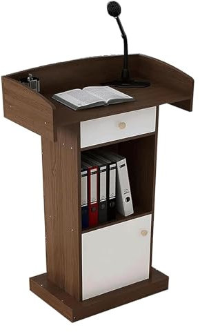 Podium, Rednerpult, Stehendes Podium, Rednerpulte, Boden Rednerpult Rezeption Pulte for Kirchen Podium Stand(Natural)