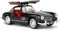1955 Mercedes-Benz 300sl Oldtimer Modell, 1/32 Spielzeugauto mit Sound und Lichtfunktion, Kinderspielzeug Modellauto mit PullBack Funktion, Modellauto in Sammlerqualität, Geschenk für Kinder (schwarz)