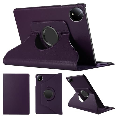 SWEIMEN Étui Rotatif pour Xiaomi Redmi Pad SE 8.7 Tablette Housse de Protection avec Réveil Automatique Rotation Coque