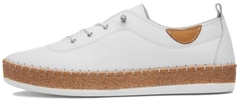 Evie Damen-Sneaker, Leder, Weiß