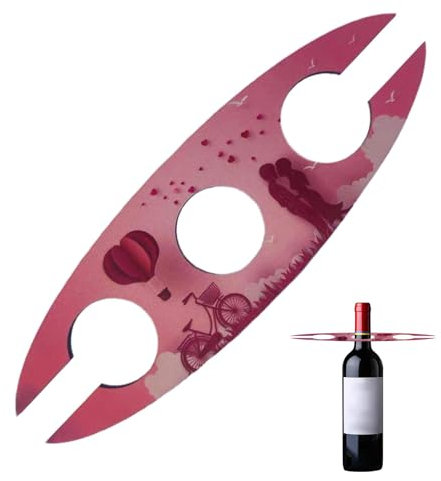 Perchas de madera para copas de vino – Soporte para vasos de vaso, organizador de botellas, para cocina y bar | Perchas para copas de vino, accesorio de vino para el día de San Valentín