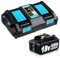 18V 5.5Ah Replacement for Makita BL1850B Battery & DC18RD 3.5A 14.4-18V Charger Compatible with Makita 18V Li-ion Battery BL1850B BL1830 BL1840 BL1860
