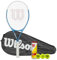 Wilson Ultra Power 112 XL Schläger 2025 (Tennisschläger, Performace Cover & Tennisbälle, Griffgröße L3 (4 3/8 Zoll)