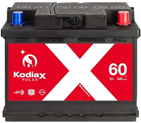 Kodiax AGM Autobatterie 12V 60Ah 640A/EN