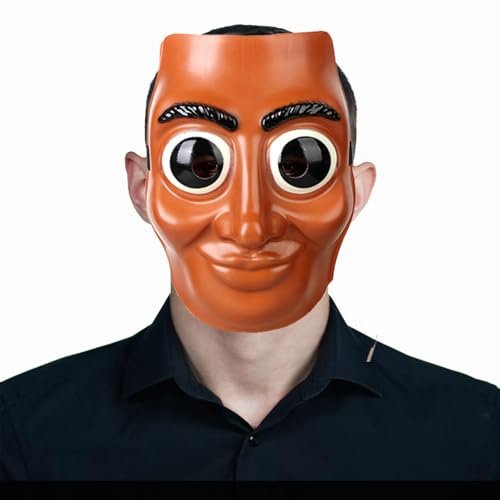 COUOCRE Tung Tung Sahur Cosplay Maske für Erwachsene, realistische Details, runde XXL-Augen, ideal für Halloween, Kostümpartys, Dreharbeiten Horror