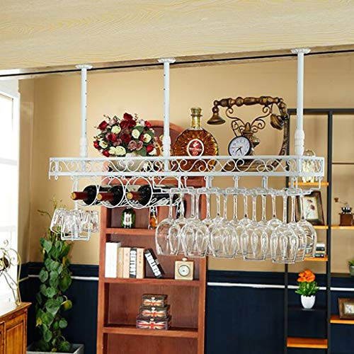 YCVAWEOD Bar Table Wine Rack Wine Rack, Red Wine Glass Goblet Hanger Warm as ever LWX