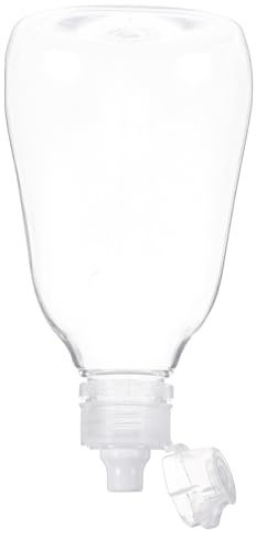 Mobestech Honig Quetschflasche 500g Kunststoff für Soßen und Gewürze | Bügelverschlussflaschen 500ml, Transparente Tragbare Flasche, für Picknick und Zuhause, Einfaches Dosieren